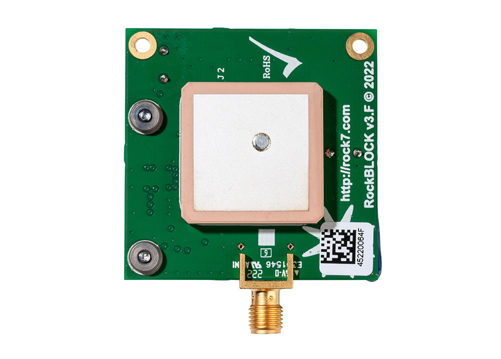 RockBLOCK 9603 showing patch antenna
